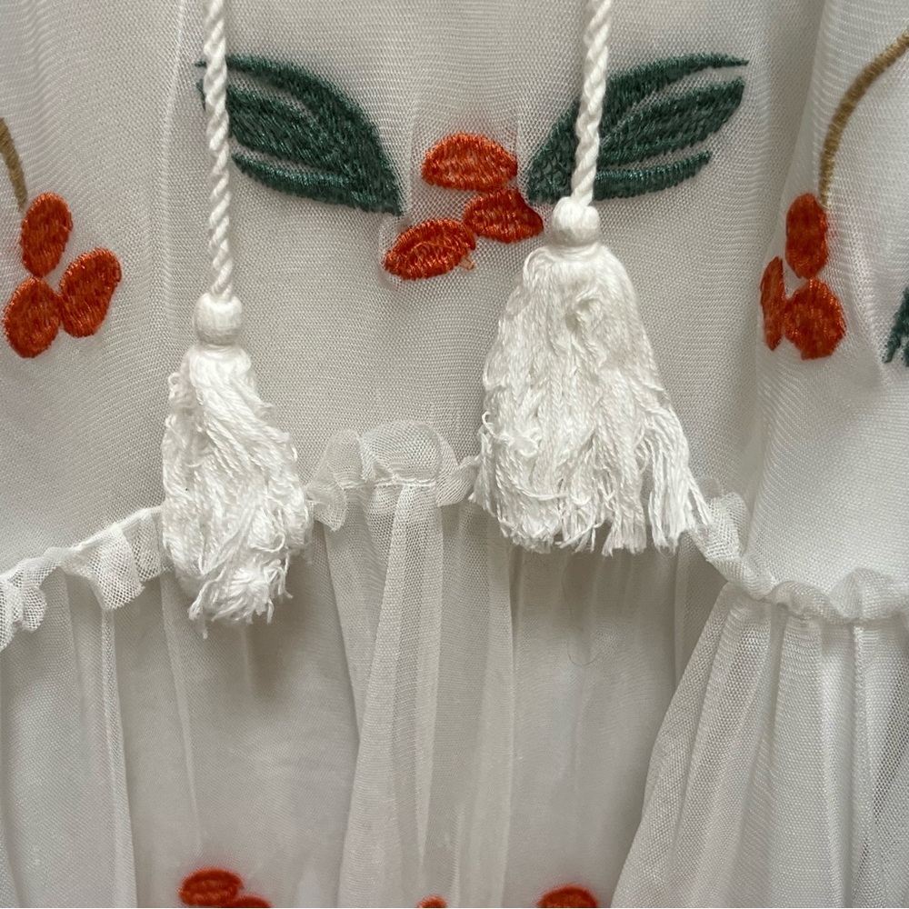White Embroidered Dress - Picture 5 of 9